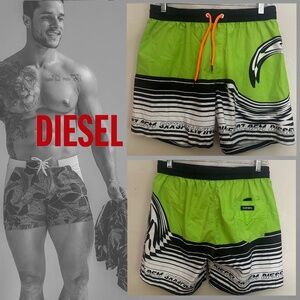 Diesel Swim Trunks 30-34" waist 5" inseam Gently worn Nylon blend non-stretch